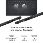 ASUS Zenbook Duo UX8406CA-QL331W Intel Core Ultra 9 285H Hybrid (2-in-1) 35,6 cm (14") Touchscreen WUXGA 32 GB LPDDR5x-SDRAM 1 TB SSD Wi-Fi 7 (802.11be) Windows 11 Home Deutsch Grau