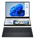 ASUS Zenbook Duo UX8406CA-QL331W Intel Core Ultra 9 285H Hybrid (2-in-1) 35,6 cm (14") Touchscreen WUXGA 32 GB LPDDR5x-SDRAM 1 TB SSD Wi-Fi 7 (802.11be) Windows 11 Home Deutsch Grau