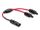DELOCK DL4 Solar Splitter Kabel 2xST > 1xBU 30cm rot