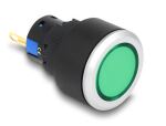 DELOCK 16mm Kunststoff Signallampe grün / Lötversion