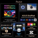 ASUS ProArt PX13 HN7306EA-LX070W Copilot+ PC AMD Ryzen AI Max+ 395 Hybrid (2-in-1) 33,8 cm (13.3") Touchscreen 3K 32 GB LPDDR5x-SDRAM 1 TB SSD Wi-Fi 7 (802.11be) Windows 11 Home Schwarz QWERTZ Deutsch