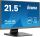 iiyama ProLite T2252MSC-B2AG Computerbildschirm 54,6 cm (21.5") 1920 x 1080 Pixel Full HD LCD Touchscreen Schwarz