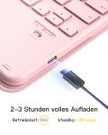 inateck KB002 pink Bluetooth-Tastatur-Hülle für iPad 11