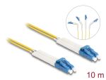 DELOCK LWL Kabel LC Duplex zu LC Duplex Multimode OS2 10 m