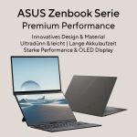 ASUS Zenbook S14 UX5406SA-PV530W Copilot+ PC Intel Core Ultra 7 258V Laptop 35,6 cm (14") 3K 32 GB LPDDR5x-SDRAM 1 TB SSD Wi-Fi 7 (802.11be) Windows 11 Home Deutsch Grau