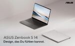 ASUS Zenbook S14 UX5406SA-PV530W Copilot+ PC Intel Core Ultra 7 258V Laptop 35,6 cm (14") 3K 32 GB LPDDR5x-SDRAM 1 TB SSD Wi-Fi 7 (802.11be) Windows 11 Home Deutsch Grau