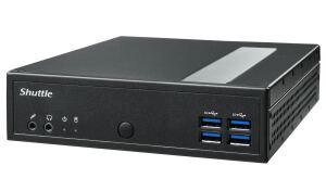 Shuttle XPC slim Barebone DL40N, Intel N150, 1x DDR5, 2x LAN (2x 2.5Gbit), 2xCOM,1xHDMI,1xDP, 1x VGA, lüfterlos, 24/7 Dauerbetrieb