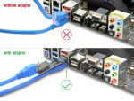 DELOCK USB 10Gbps Adapter USB-A BU < ST gedreht 90° oben