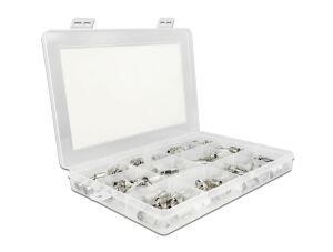 DeLOCK Crimpbox 70-teilig 75 Ohm mit BNC, TNC und F Konnektoren