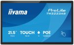 iiyama TW2223AS-B3P Signage-Display Interaktiver Flachbildschirm 54,6 cm (21.5") WLAN 450 cd/m² Full HD Schwarz Touchscreen Eingebauter Prozessor Android 24/7