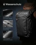 Inateck BPX31 Rucksack Reiserucksack Schwarz Polyester