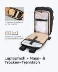 Inateck BPX31 Rucksack Reiserucksack Schwarz Polyester