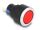 DELOCK 16mm Kunststoff Signallampe rot / Lötversion