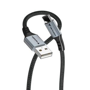Verbatim 31843 USB Kabel USB 2.0 1,2 m USB A USB C 0,48 Gbit/s 18 W Schwarz