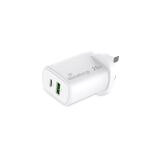 MediaRange Ladegerät 25W 2-Port 1x USB-A1x USB-C UK, weiß