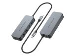 Conceptronic ABBY24G USB-C-auf-Dual-Port-Gigabit-Netzwerkadapter mit 2-Port-USB-Hub