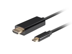 Lanberg CA-CMHD-10CU-0010-BK Videokabel-Adapter 1 m USB Typ-C HDMI Schwarz