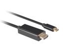Lanberg CA-CMHD-10CU-0010-BK Videokabel-Adapter 1 m USB Typ-C HDMI Schwarz
