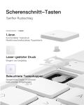 Inateck KB09119 27,9 cm (11") Folio Weiß
