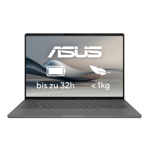 ASUS Zenbook A14 UX3407QA-QD496W Copilot+ PC Snapdragon X1-26-100 Laptop 35,6 cm (14") WUXGA 32 GB LPDDR5x-SDRAM 1 TB SSD Wi-Fi 6E (802.11ax) Windows 11 Home Grau QWERTZ Deutsch