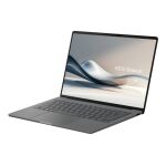 ASUS Zenbook A14 UX3407QA-QD496W Copilot+ PC Snapdragon X1-26-100 Laptop 35,6 cm (14") WUXGA 32 GB LPDDR5x-SDRAM 1 TB SSD Wi-Fi 6E (802.11ax) Windows 11 Home Deutsch Grau