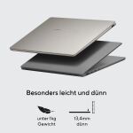 ASUS Zenbook A14 UX3407QA-QD496W Copilot+ PC Snapdragon X1-26-100 Laptop 35,6 cm (14") WUXGA 32 GB LPDDR5x-SDRAM 1 TB SSD Wi-Fi 6E (802.11ax) Windows 11 Home Deutsch Grau