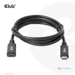 CLUB3D USB Gen1 Type-C Extension Cable 5Gbps 60W(20V/3A) 4K60Hz M/F 1m/3.28ft