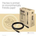 CLUB3D USB Gen1 Type-C Extension Cable 5Gbps 60W(20V/3A) 4K60Hz M/F 1m/3.28ft