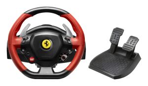 Thrustmaster Ferrari 458 Spider Schwarz, Rot USB Lenkrad + Pedale Xbox One