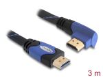DELOCK HDMI Kabel Ethernet A -> A St/St 3.00m 90°...