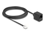 DeLOCK Telefonkabel RJ11 Stecker zu RJ45 Buchse schwarz 3 m