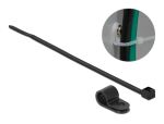 DELOCK Befestigungsschelle 9,5 mm mit KBI 200x4,8mm schwarz