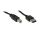 Alcasa USB 2.0 A/B, 3m USB Kabel USB A USB B Schwarz