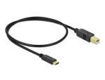 USB Kabel Delock C -> B St/St 0.50m schwarz