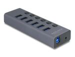 DELOCK Externer USB 5Gbps 6 Port Hub mit Schalter & Micro SD