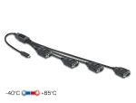 DELOCK Adapter USB Type-C zu 4 x Seriell RS-232 DB9 mit 15kV
