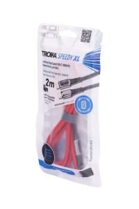 TROIKA CBL20/RD USB Kabel 2 m USB C USB C/Lightning 100 W Rot