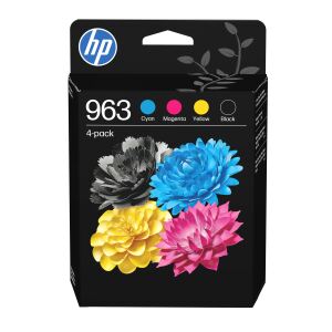HP 963 4er-Pack OriginalDruckerpatronen Schwarz/Cyan/Magenta/Gelb