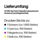 HP 963 4er-Pack OriginalDruckerpatronen Schwarz/Cyan/Magenta/Gelb