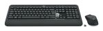 Logitech 920-008684 Tastatur Maus enthalten Universal RF Wireless QWERTY UK Englisch Schwarz