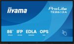 iiyama TE8613A-B2AG Signage-Display Kiosk-Design 2,17 m (85.6") WLAN 500 cd/m² 4K Ultra HD Schwarz Touchscreen Eingebauter Prozessor Android 24/7