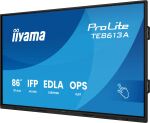 iiyama TE8613A-B2AG Signage-Display Kiosk-Design 2,17 m (85.6") WLAN 500 cd/m² 4K Ultra HD Schwarz Touchscreen Eingebauter Prozessor Android 24/7