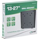 InLine Wandhalterung für Displays - VESA 50x50-100x100 - 13-27 Zoll - schwarz