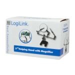 LogiLink WZ0034 Vergrößerungsglas Schwarz, Edelstahl