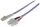 Intellinet Glasfaser LWL-Anschlusskabel, Duplex, Multimode, LC/SC, 50/125 µm, OM4, 3 m, violett