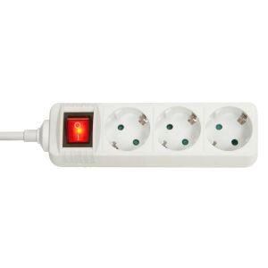 Lindy 73101 Verlängerungskabel 3 AC-Ausgänge Drinnen Weiß