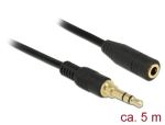 DeLOCK 85590 Audio-Kabel 5 m 3.5mm Schwarz