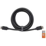 Manhattan Zertifiziertes Premium High Speed HDMI-Kabel mit Ethernet-Kanal, 4K@60Hz, HEC, ARC, 3D, 18 Gbit/s Bandbreite, HDMI-Stecker auf HDMI-Stecker, geschirmt, schwarz, 5 m
