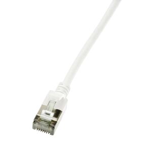 LogiLink Ultraflex SlimLine Netzwerkkabel Weiß 1 m Cat6a S/UTP (STP)