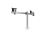 Durable 508623 Flachbildschirm-Tischhalterung 68,6 cm (27") Tisch/Bank Silber